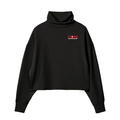 Dreamglow Mock Neck, Black