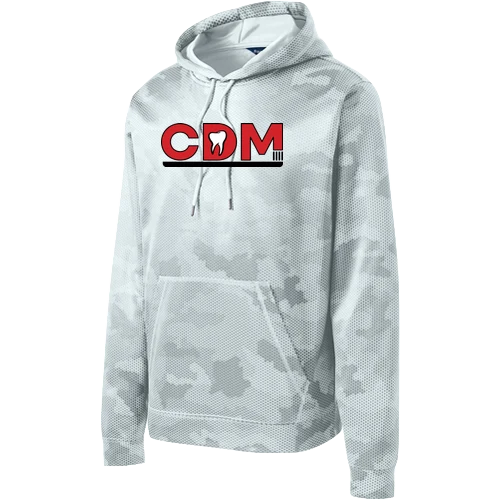 Men's Sport-Wick CamoHex Fleece Hooded Pullover, White