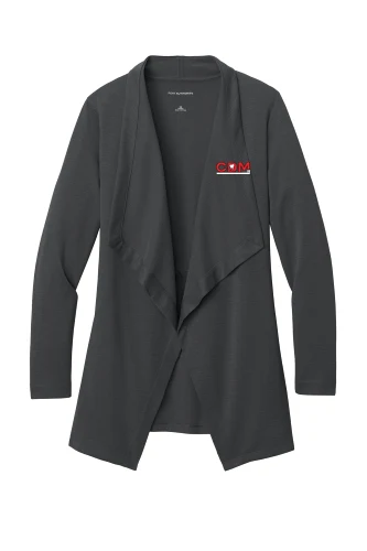 Women's Breakwater Open Cardigan, Grey Steel