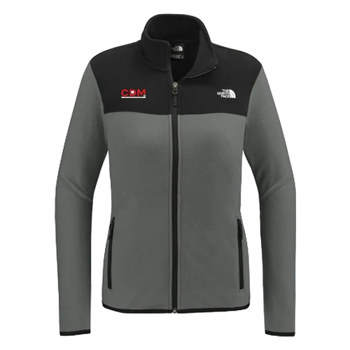 Women's Glacier Full-Zip Fleece Jacket, Asphalt Grey/TNF Black